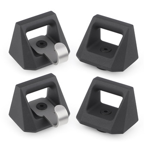 Gancho L-Track de Aleación de Aluminio Negro 2024, Accesorios de Control de Carga para Cybertruck - Product Image 1