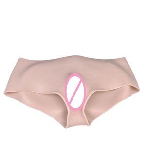 FAAK novo realista calças para gay masturbação pele amigável artificial bolso bichano para as mulheres grávidas masturbadores arreio brinquedos - Product Image 4