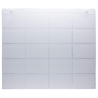 HaoRan Porte-cartes indexés 3" x 5" avec 20 emplacements, pochettes suspendues 18" x 22" pour l'école et le bureau