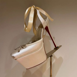 Sandales en soie uniques Stolettos - Chaussures de soirée à plateforme sexy 2025, talons fins à plateforme pour femmes - Product Image 2