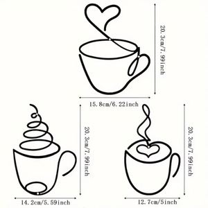 ของตกแต่งผนังร้านกาแฟ ของตกแต่งภายในร้านกาแฟ ภาพวาดเหล็กแขวนผนัง - Product Image 5