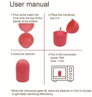 Esterilizador y Estuche de Almacenamiento para Copa Menstrual Huanqingsha CupMate, Soporte para Copa Menstrual, Copa de Limpieza para Copa Menstrual