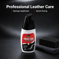 Hei Niu - Betún para Zapatos con Acabado Mate Esmerilado de 75 ml, Color Negro Toro, Líquido Nutritivo para Cuero, Antihuellas, Fácil de Limpiar, para Hombre/Mujer
