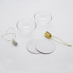 Lampe LED vierge pour arbre <span class=keywords><strong>de</strong></span> Noël Décoration suspendue Sublimation Ornements <span class=keywords><strong>en</strong></span> plastique personnalisés - Product Image 4