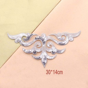 Abito Costume abbellimento ricamo paillettes adesivo ferro-on scarpe borse cappello decorativo scintillio - Product Image 6