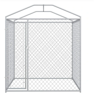 Mở-Top <span class=keywords><strong>10x10x6</strong></span> ft con chó <span class=keywords><strong>kennel</strong></span> Breathable Chuỗi liên kết kim loại gỗ dây kéo đóng cửa sống động Vật Thép con chó lồng động vật Hộp nhà - Product Image 6