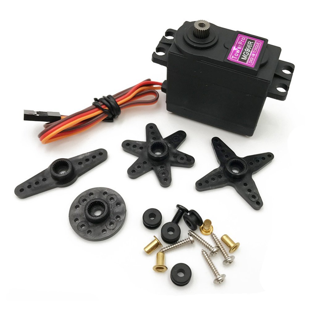Сервопривод Digital Towerpro MG995 MG996 MG996R, сервопривод с металлической шестерней для Futaba JR автомобиля, модели на радиоуправлении, вертолета, лодки