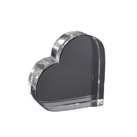 HDW Fabricant Vente en gros Cadre photo en cristal K9 personnalisé et décoration en forme de cœur pour les mariages et les événements