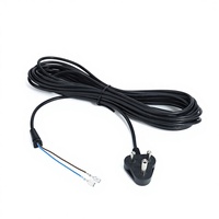Cable de Alimentación OEM para Sudáfrica H05VV-F 0.75mm² 1.5m, 3 Núcleos, Cumple con SABS, Listo para Instalar con Terminales