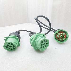 YMX-0051 Automotive 9-Pin Kupferkern 24 AWG J1939 Typ 2 Y-Kabel Kabelbaum PVC-Isolierung Y-Adapter Stecker/Buchse Anschlüsse - Product Image 5