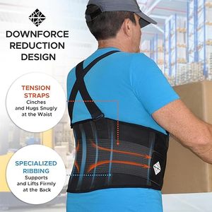 Ceinture de soutien du bas du dos réglable pour le levage et la construction lourds. Dispositif de <span class=keywords><strong>traction</strong></span> et de correction d'entrepôt. - Product Image 4