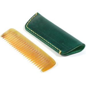 Funda de cuero para peine de cuerno hecha a medida, regalo de funda de cuero para peine para el Día de la Madre, bolsa de almacenamiento para tabla gua sha. - Product Image 5