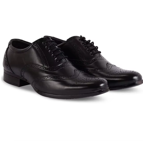 Chaussures Homme Noires en Cuir Véritable à Enfiler, Légères, Style Décontracté et Habillé, Coupe Classique, Confortables pour le Bureau, les Affaires et le Quotidien - Product Image 2