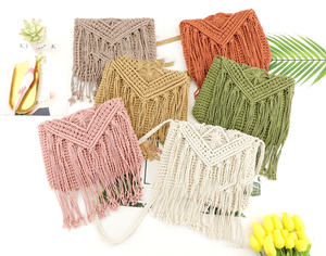 Bolsos <span class=keywords><strong>de</strong></span> Macramé al por Mayor, Bolsos Cruzados, Bolsos <span class=keywords><strong>de</strong></span> Playa, Bolsos <span class=keywords><strong>de</strong></span> Cuerda Hechos a Mano - Product Image 1