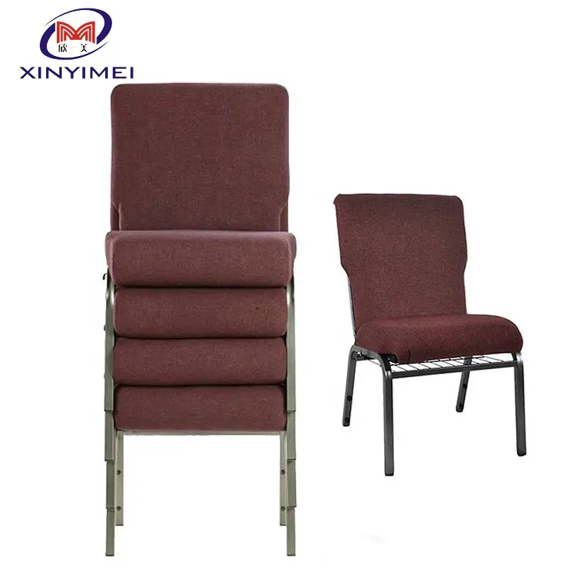 Wholesale Stackable Cheap Thickness Padded Church Chair