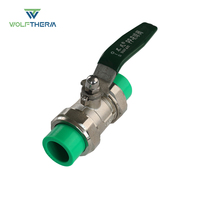 Vanne à boisseau sphérique à double union PPR Raccords de tuyauterie 20-160mm