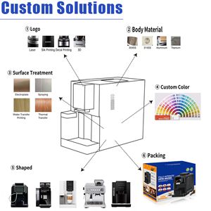 Longbank New Wholesale Home Professional TUYA Wifi 9 in 1 Italian 19/20 Bar Espresso Fully Automatic <strong>Coffee</strong> <strong>Machine</strong> with Grinder - Product Image 3