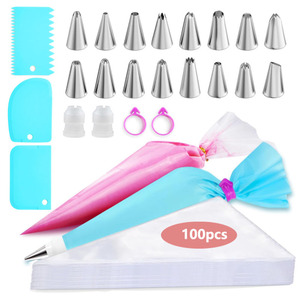 Оптовая продажа, Набор сумок и наконечников, набор для украшения тортов, 124 шт., набор для украшения тортов - Product Image 1