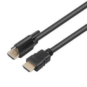 Kabel HDMI 1080P Inti Tembaga Penuh Bersertifikat Asosiasi HDMI HARGA TERBAIK dengan Kunci Sekrup Kabel Ekstensi HDMI 1M Hingga 15M