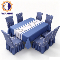 Nappe carrée moderne en polyester imperméable et anti-taches, résistante aux déversements, lavable, pour la maison, l'hôtel et les banquets