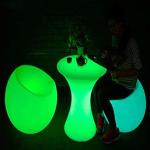 Europe Popular Seat Luminous Tea Table Leisure Remote Control Colorful Led Table Luminous Furniture Saddle <strong>Stools</strong> - Product Image 3