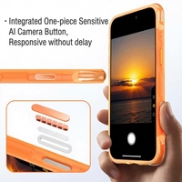 Étui de téléphone magnétique Airbag pour iPhone 18 Pro Max, texture ondulée, protection contre les chutes, TPU, bord souple, antichoc, finition douce au toucher