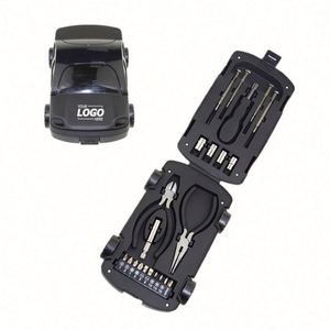 Ensemble de douilles à embouts en forme de voiture personnalisé 22-en-1 pour usage domestique - Kit de quincaillerie compact, idéal pour un cadeau promotionnel - Product Image 1
