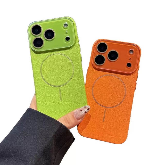 Fashion Newest phone cases for iPhone 17 Pro Max lychee styles Full PC metal shockproof Cases for iPhone 16pro Max cases