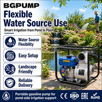 Petite pompe à eau haute pression à moteur diesel pour l'irrigation