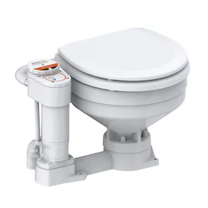 SEAFLO SimpleにOperated 12Vと24V Marine Toilet With Electric Flush Pump