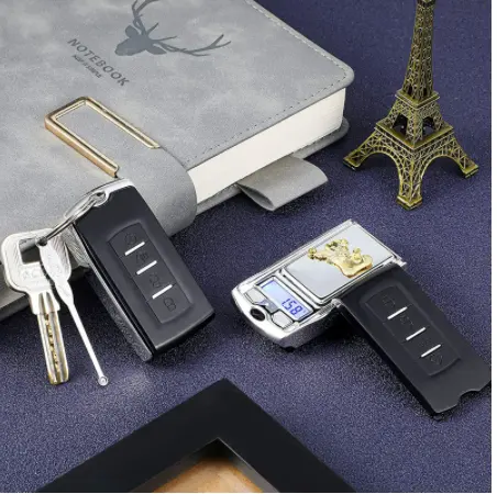 High Precision 0.01g/ 200g Car Key Portable Digital Mini Pocket Scale Jewelry Precision Weighing Gold Gram Weight LCD