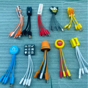 Cavo di Ricarica Rapida 5A Personalizzato con Nome e Logo 3 in 1 Portachiavi Caricatore <span class=keywords><strong>USB</strong></span> Multiporta per Computer e <span class=keywords><strong>Stampante</strong></span> - Product Image 2