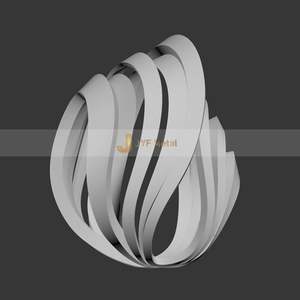 Estatua de Exterior Art Deco Profesional de Alta Calidad en Acero Inoxidable 316 304, Impermeable, con Instalación en el Suelo - Product Image 4