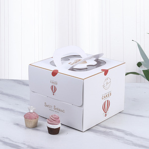 Caja de papel para manualidades, embalaje de comida, 4 pulgadas, 6 pulgadas, 8 pulgadas - Product Image 4