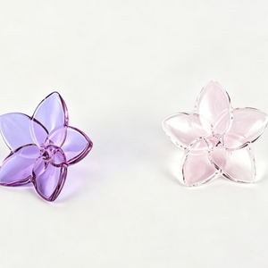Adornos de Flores de Cristal al por Mayor, Estilo Nórdico, Flores de Cinco Pétalos, Decoración para el Hogar, Adornos de Mesa, Múltiples Colores - Product Image 3