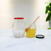 180 ml 360 ml 730 ml Pot de conservation en verre pour aliments avec couvercles métalliques