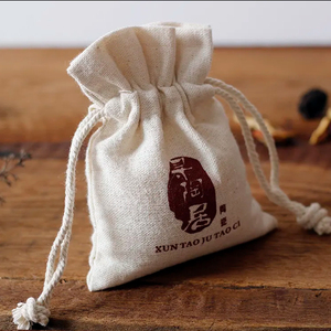 <b>Canvas</b> Cotton <b>Drawstring</b> Hangover Kit Gift <b>Bag</b> with Cartoon Pattern for Wedding Parties and Events - Product Image 4