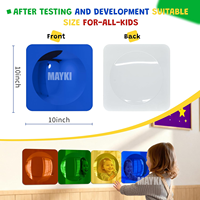Juguetes para Necesidades Especiales, Espejo de Burbujas Sensorial para Pared, Estimulación Visual Interactiva, Juego de Espejos Convexos Acrílicos para Salas de Juego Infantiles