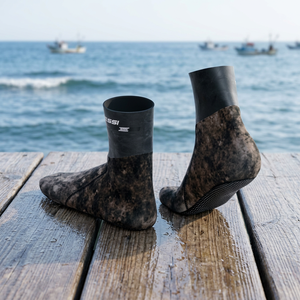 SARAGO Camo <b>Brown</b> 3mm M Water Booties & <b>Socks</b> - Product Image 2