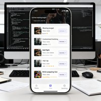 Soluciones de Software Personalizadas para Android/iOS con Flutter, Diseño de Interfaz de Usuario para Conexión de Equipos de Fitness, Entrenamiento Digital en Interiores Personalizado