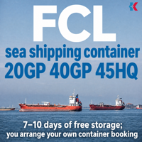 Agent de transit maritime FCL pour le regroupement de fret, services de transitaire maritime international pour conteneurs 20GP, 40GP, 40HQ