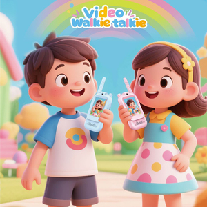 Walkie Talkie Video Wireless Intelligenti per Bambini, Interfono Video Ricaricabile, Set da <span class=keywords><strong>2</strong></span>, Radio Bidirezionale, Giocattolo Divertente e Alla Moda, Regalo per Bambini per Esterni - Product Image 2