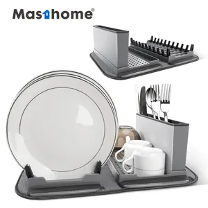 Levoite™Dish Drying Rack and Mat For Kitchen Countertop