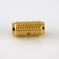 Conector Coaxial SMA Hembra a Prueba de Agua Gold Factory Barrel RF, Adaptador de Conector Doble SMA Hembra