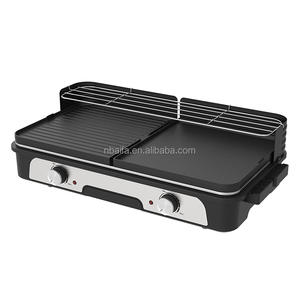 Grill électrique de table sans fumée Aifa, multifonction, plaque de cuisson électrique Teppanyaki, <span class=keywords><strong>2</strong></span> brûleurs, <span class=keywords><strong>plancha</strong></span> grill plate - Product Image 2