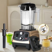 Krachtige commerciële blendermixer met 6 messen, stille smoothiemaker voor sap maken, keuken en bar
