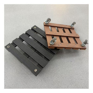Plateau de Pot de <span class=keywords><strong>fleur</strong></span> amovible <span class=keywords><strong>Composite</strong></span> en plastique bois Offre Spéciale avec roues Base de Pot de <span class=keywords><strong>fleur</strong></span> Base de repos de <span class=keywords><strong>fleur</strong></span> multifonctionnelle pour Patio - Product Image 6