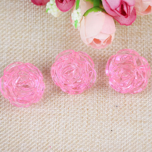 Acrylic Rose <b>Beads</b> 25x21mm For Jewelry Making Flower Shape Loose <b>Beads</b> - Product Image 2