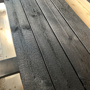 Đốt cháy cháy gỗ tấm Tường Shou sugi ban tấm ốp gỗ bị cháy gỗ thông bị hư hỏng gỗ tấm - Product Image 5