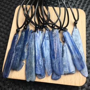 Chất Lượng Cao Nguyên Liệu Tự Nhiên <span class=keywords><strong>Kyanite</strong></span> Pha Lê Mẫu Đánh Bóng Màu Xanh <span class=keywords><strong>Kyanite</strong></span> Pha Lê Thanh Quyến Rũ Vòng Cổ - Product Image 2